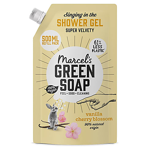 Marcel's Green Soap Gel Douche Vanille & Fleur de Cerisier - Recharge (500ml)