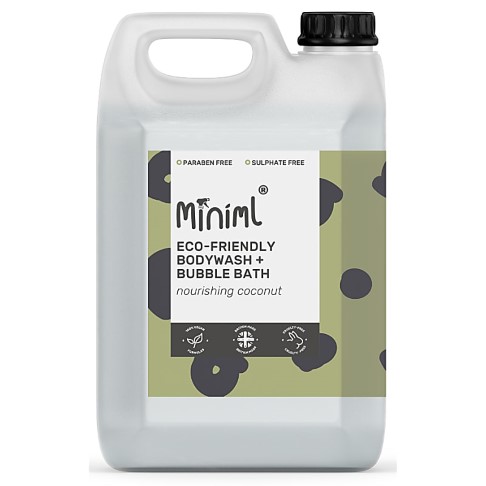 Miniml Gel Douche & Bain Moussant Noix de Coco Nourrissante Recharge 5L