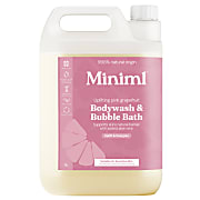 Miniml Gel Douche & Bain Moussant Pamplemousse Rose & Aloe Vera Recharge 5L