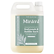 Miniml Gel Douche & Bain Moussant Arbre à Thé & Menthe Recharge 5L