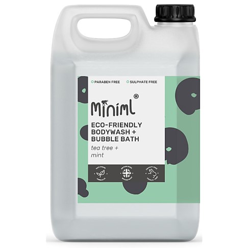 Miniml Gel Douche & Bain Moussant Arbre à Thé & Menthe Recharge 5L