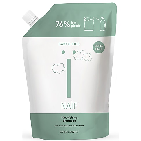 Naïf Shampooing Nourrissant pour Bébés & Enfants Recharge