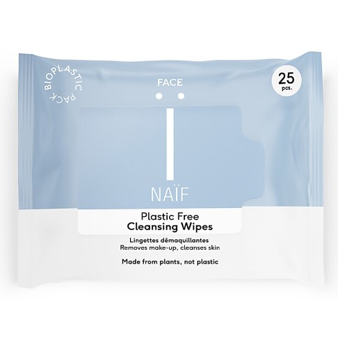 NAÏF Lingettes Nettoyantes Visage Sans Plastique