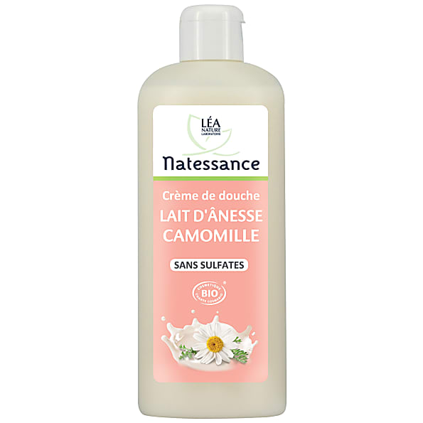 Natessance - Douche Creme Lait d'ânesse Camomille - Sans Sulfates -...