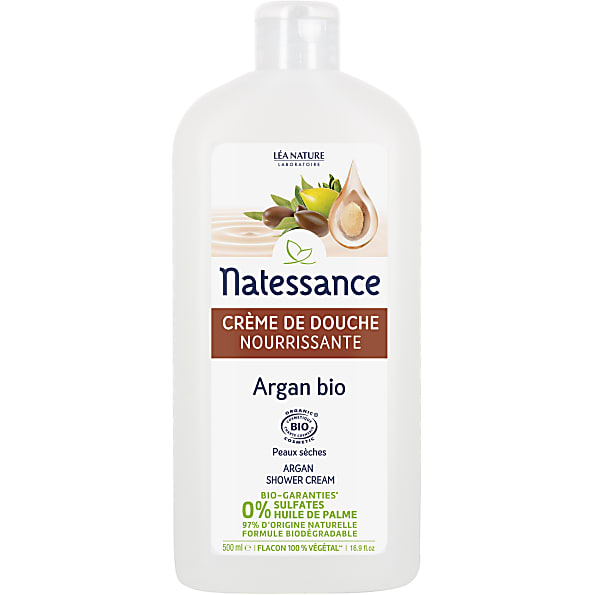Natessance - Gel Douche Argan Fleur d'oranger - Sans Sulfates - 500 ml