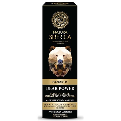 Natura Siberica Homme Creme Visage Anti-Rides - Bear Power