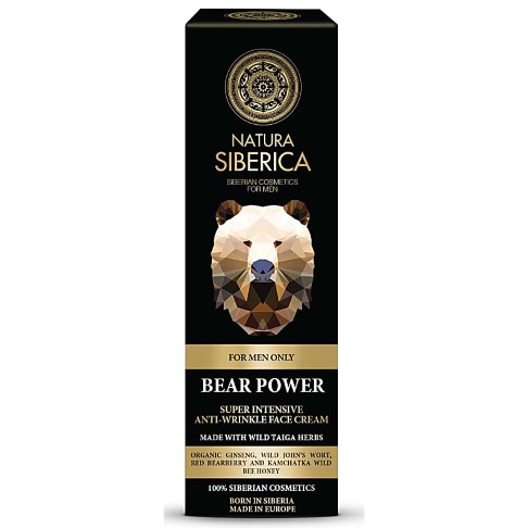 Natura Siberica Homme Crème Visage Anti-Rides - Bear Power