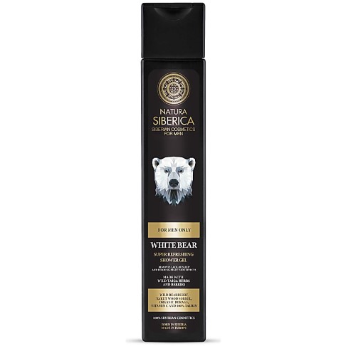 Natura Siberica Homme Gel Douche Super Rafraîchissant - White Bear