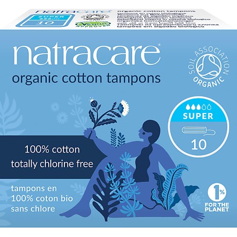 Natracare Tampons en Coton Bio Super 10pcs