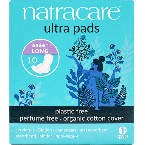 Natracare Ultra Serviettes Hygiéniques Long 10pcs