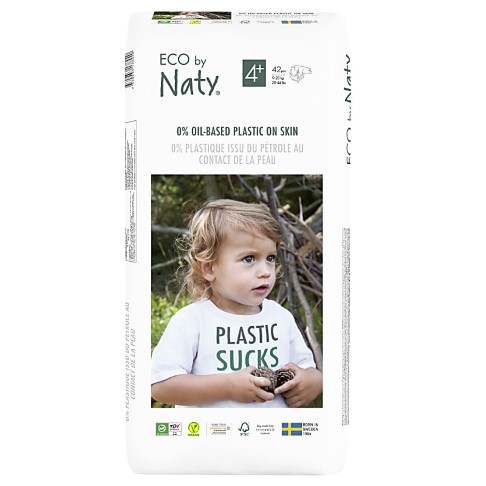 Naty by Nature Babycare - Couches Taille 4+ - Pack Économique