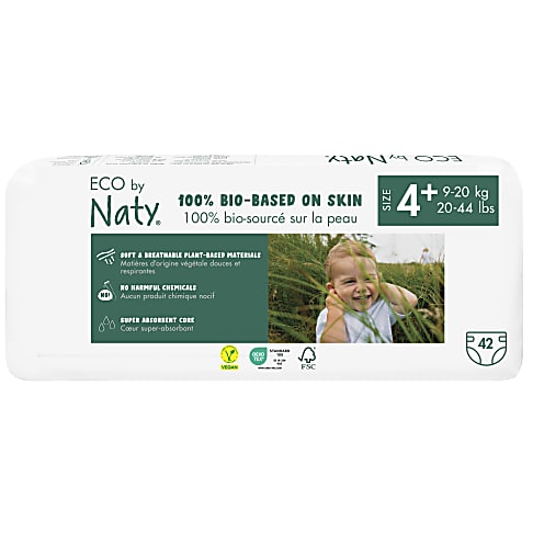 Naty by Nature Babycare - Couches Taille 4+ - Pack Économique