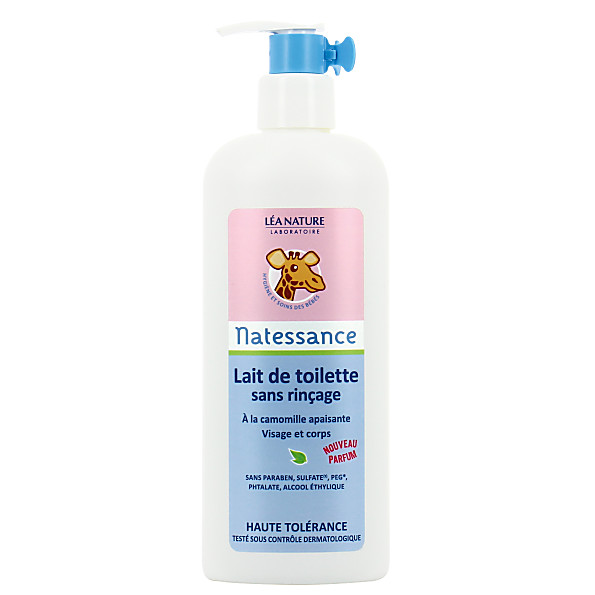 Natessance - Bebe Naturel - Lait de Toilette sans Rinçage