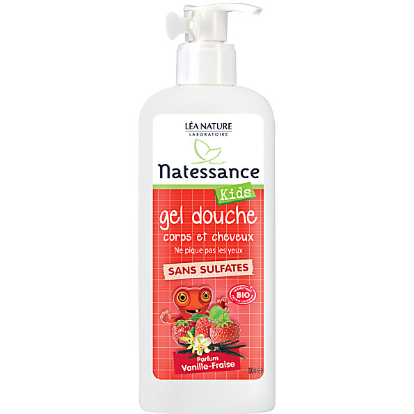 Natessance - Shampooing Douche Kids Fraise Vanille