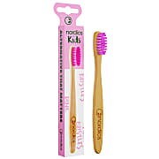Nordics Bamboo Kids Brosse à Dents Poils Souples - Rose