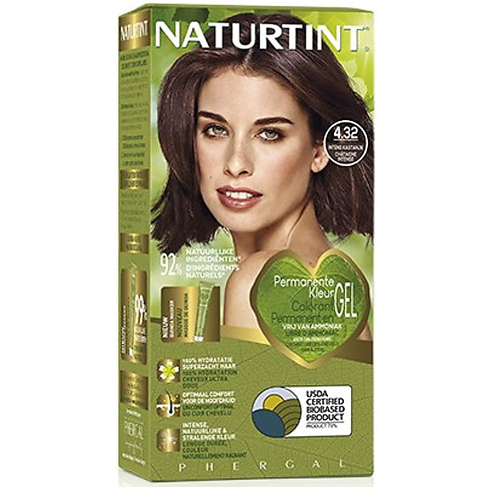 Naturtint - Coloration Capillaire Naturelle - 4.32 Chataigne intense