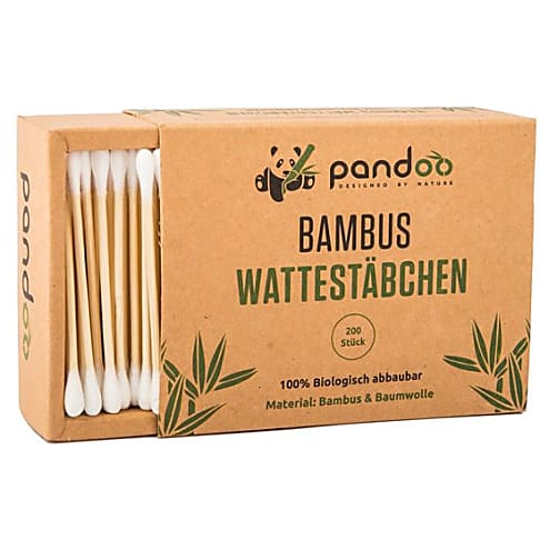 Pandoo Cotons-Tiges en Bambou (200 unités)