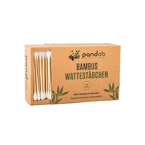 Pandoo Cotons-Tiges en Bambou (200 unités)