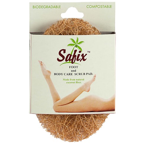 Safix Foot and Body Care Scrub Pad - sans plastique