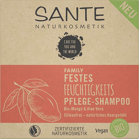 Sante Famille Shampooing Solide Hydratant Mangue Bio & Aloe Vera