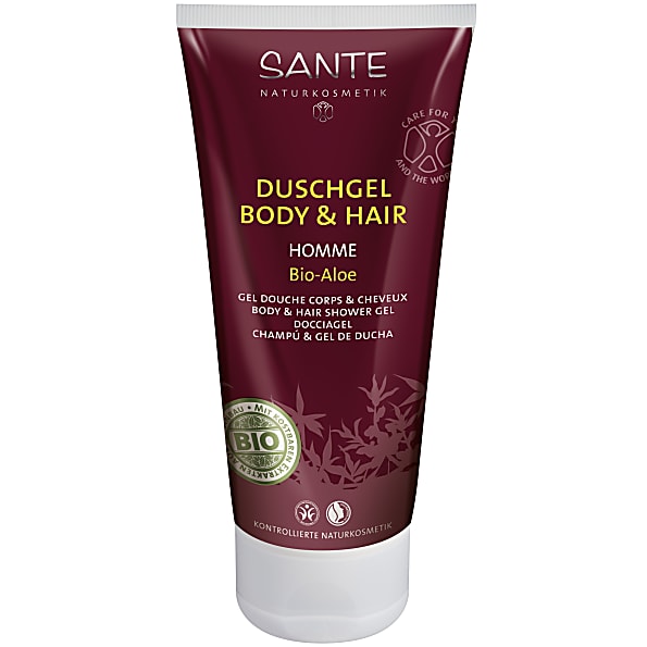 Sante Homme - Gel douche Corps & Cheveux Bio - Aloe