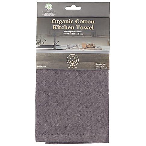 Smart Serviette de Cuisine Coton Bio - Noir
