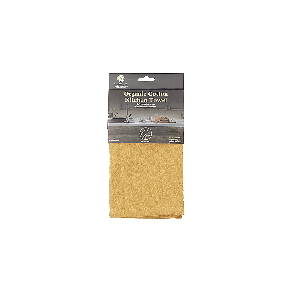Smart Serviette de Cuisine Coton Bio - Moutarde