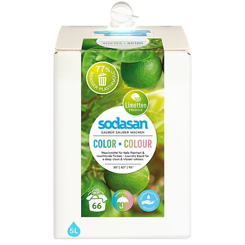 Sodasan Lessive Liquide Couleur Citron Vert 5L