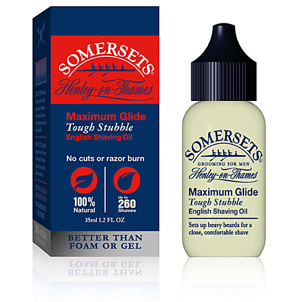 Somersets Huile de Rasage Barbes Dures Glisse Maximale