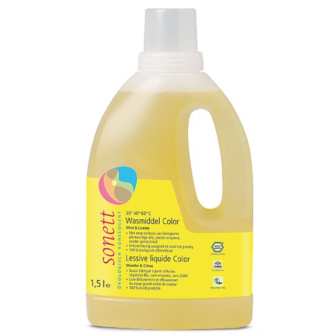 Sonett Lessive Liquide Color - Menthe & Citrus 1.5L