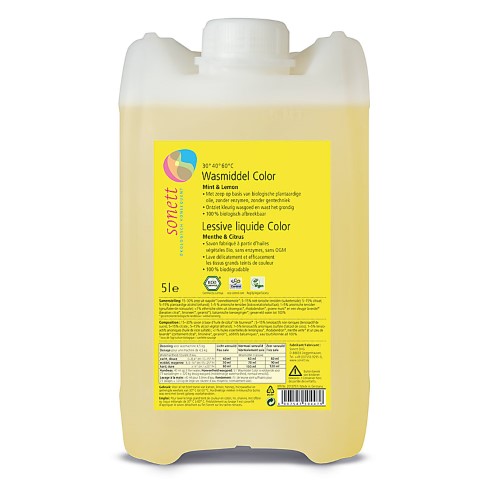 Sonett Lessive Liquide Color - Menthe & Citrus 5L