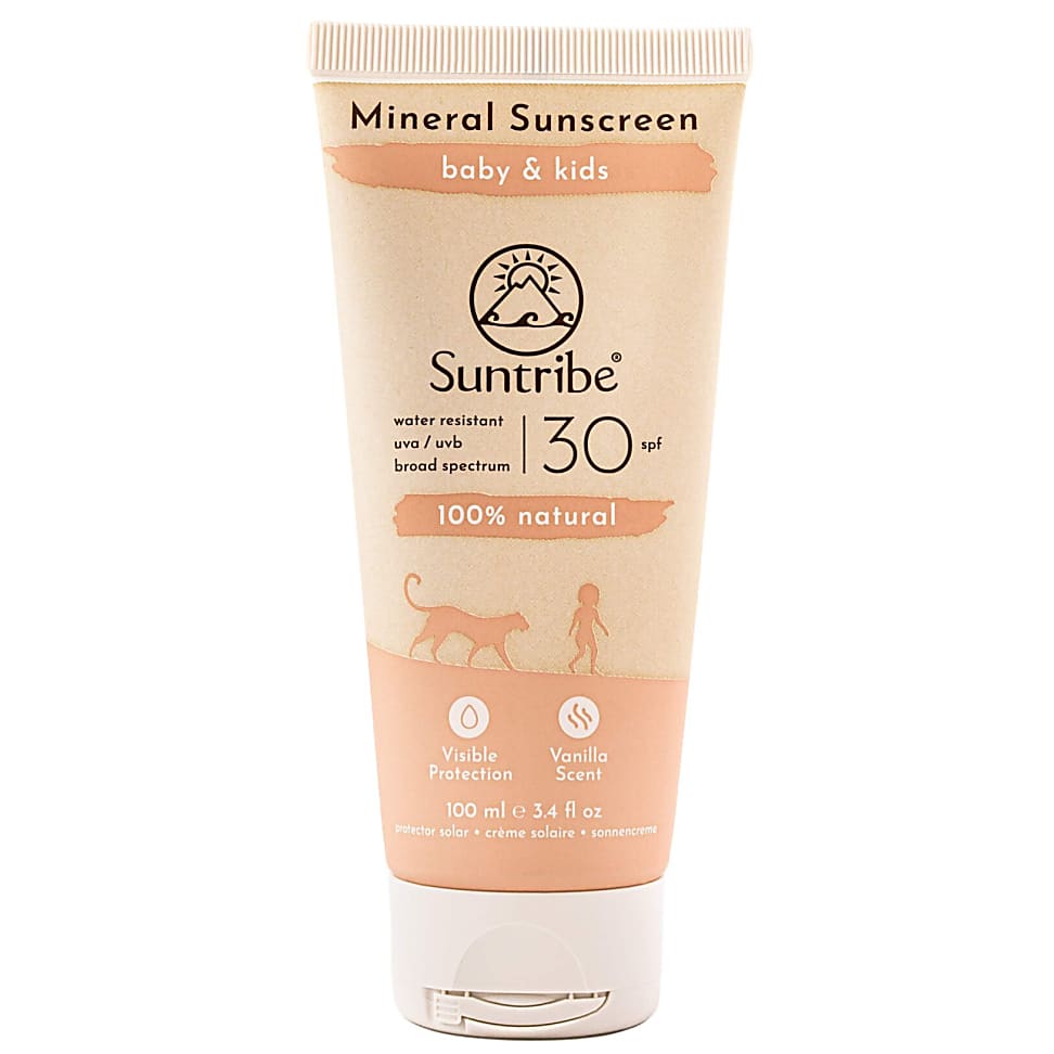 Suntribe Creme Solaire Minerale Naturelle Pour Bebes & Enfants SPF30