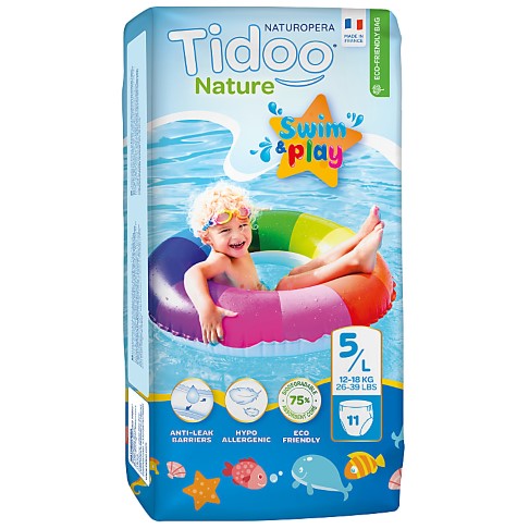 Tidoo Nature Couches de Bain Swim & Play - Taille 5 (12-18 kg)