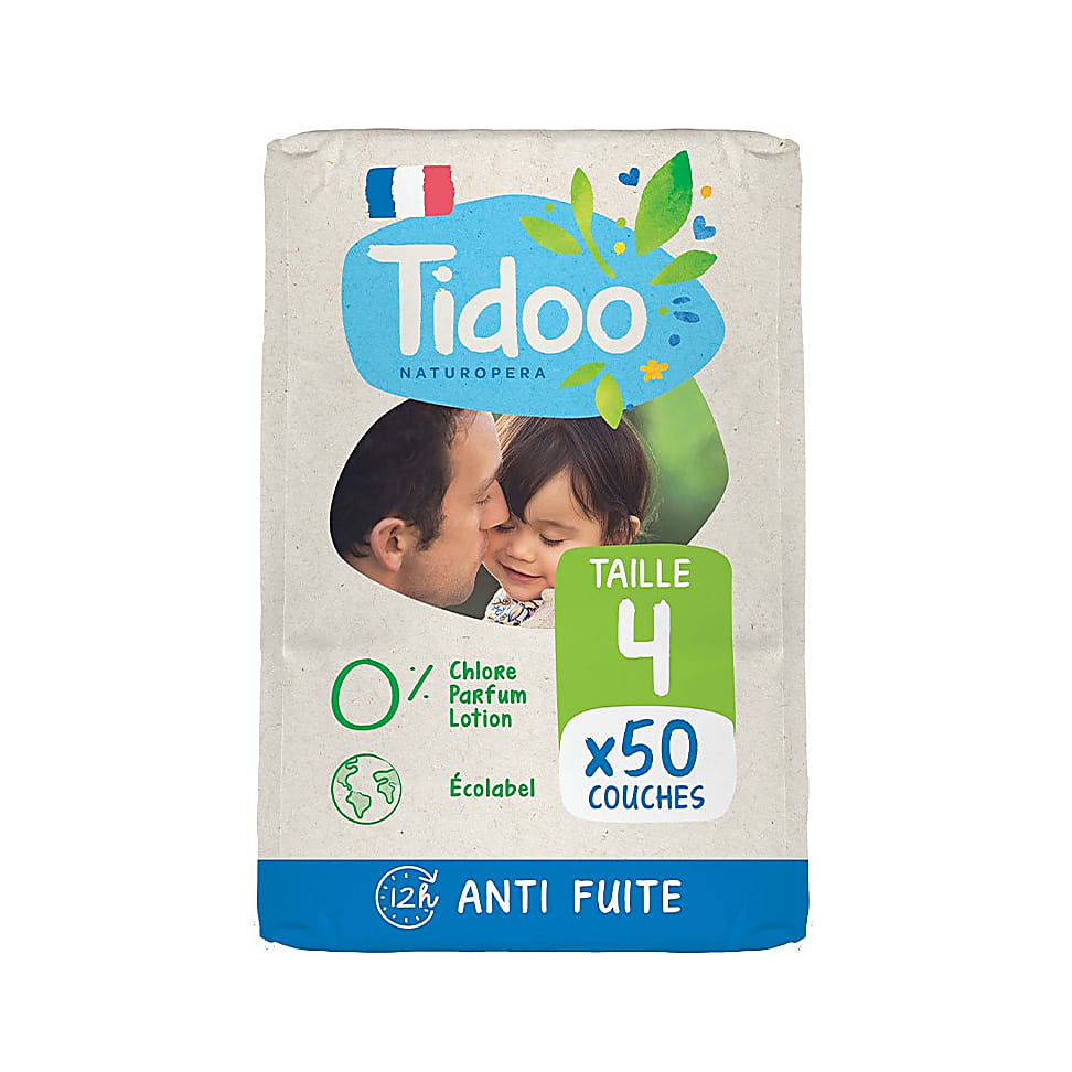 Tidoo Nature 50 Couches Ecologiques MAXI (T4) - 7/18kg