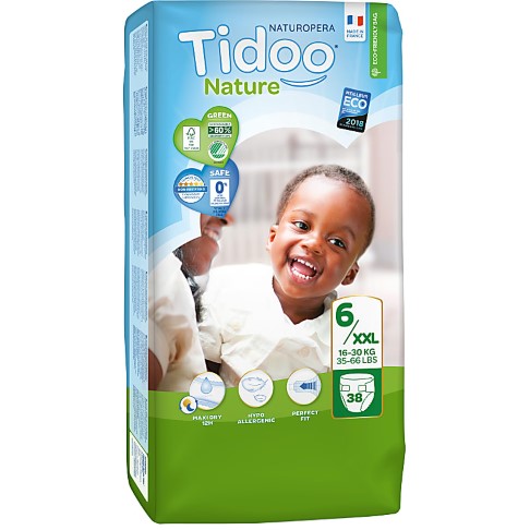 Tidoo Nature 38 Couches Ecologiques XL (TXL) - 16/30kg