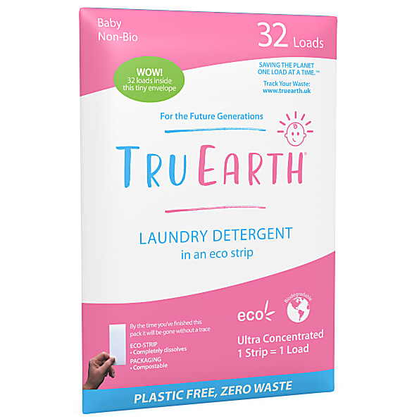 Tru Earth Bandes de Lavage Écologiques Bebe (32 lavages)