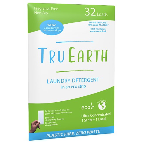 Tru Earth Bandes de Lavage Écologiques Sans Parfum (32 lavages)