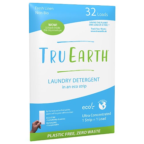 Tru Earth Bandes de Lavage Écologiques Fresh Linen (32 lavages)
