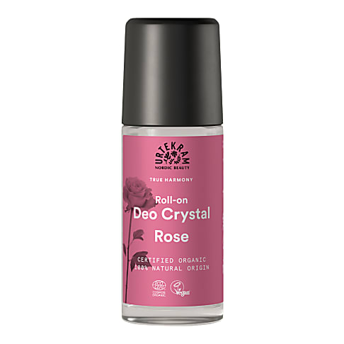 Urtekram - Deo Crystal Roll-On - Rose - 50 ml