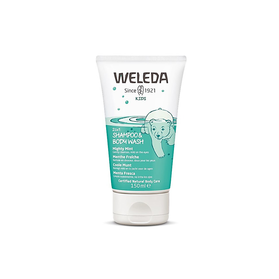 Weleda Creme de Douche 2 en 1 Enfants Menthe Fraîche