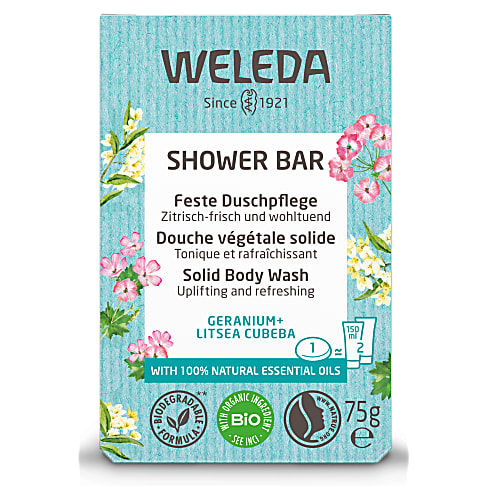 Weleda Gel Douche Solide Géranium