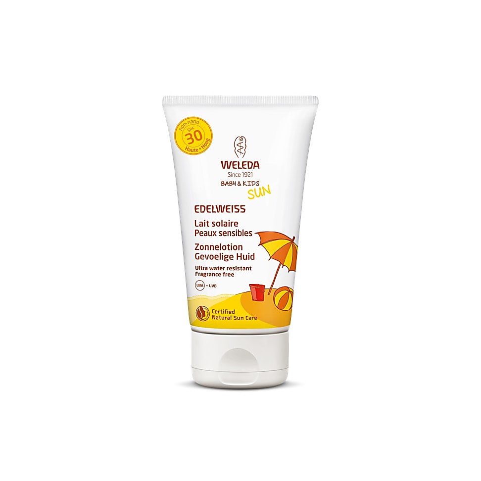 Weleda Lait Solaire Peaux sensibles à l'Edelweiss SPF30
