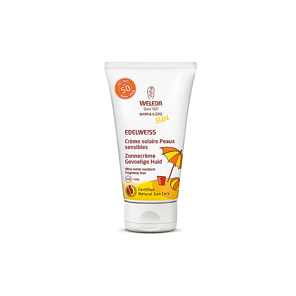 Weleda Creme Solaire Peaux sensibles à l'Edelweiss SPF50