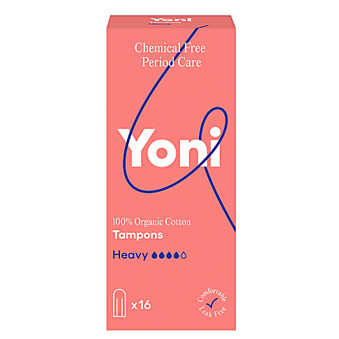 Yoni Tampons en Coton Bio - Heavy (16 tampons)