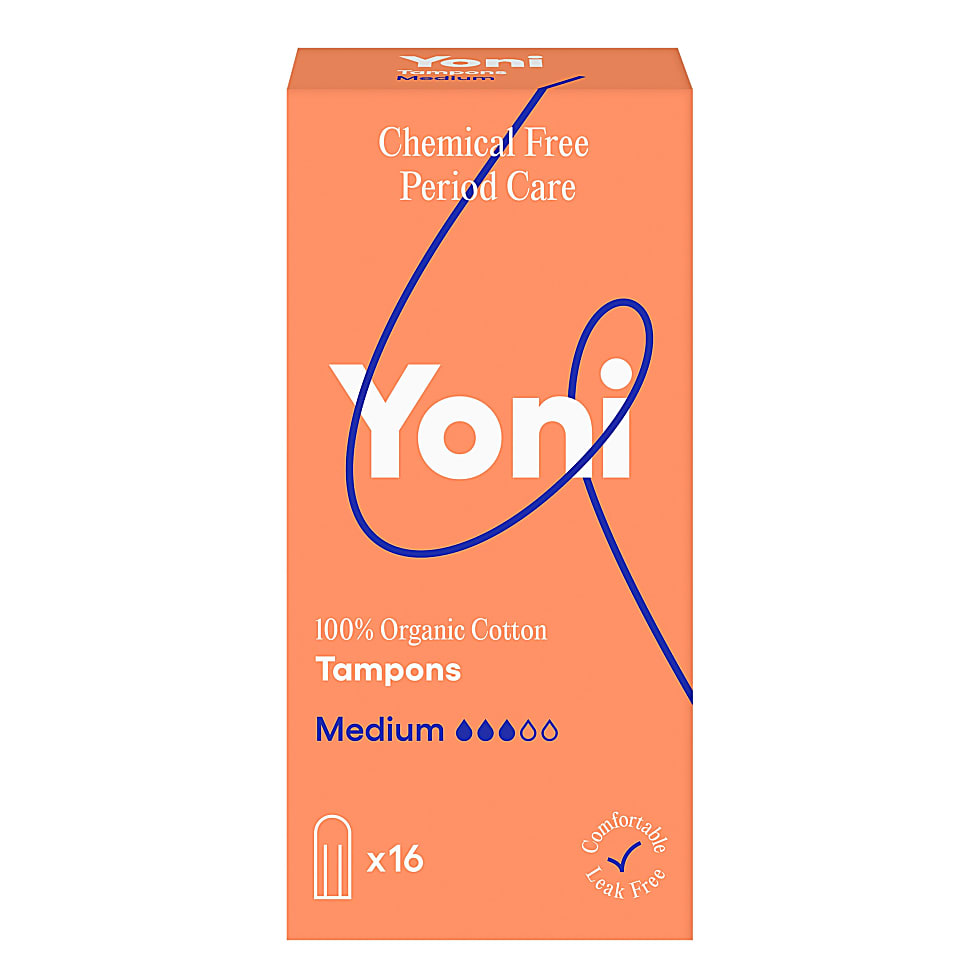 Yoni Tampons en Coton Bio - Medium (16 tampons)