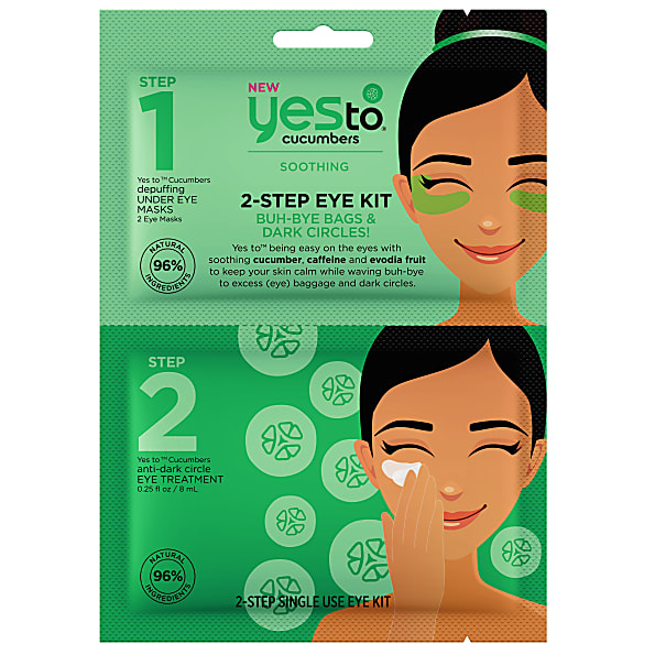 Yes to Cucumbers Kit Yeux à 2 Étappes - Adieu Cernes et Poches