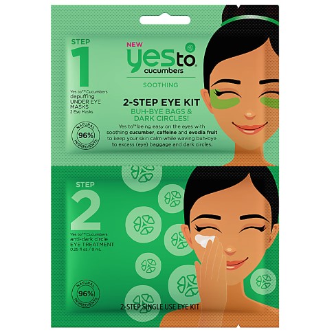 Yes to Cucumbers Kit Yeux à 2 Étappes - Adieu Cernes et Poches