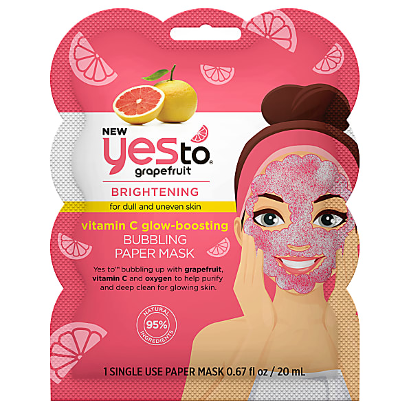 Yes to Grapefruit Masque en Papier à Bulles avec Vitamine C - Usage...