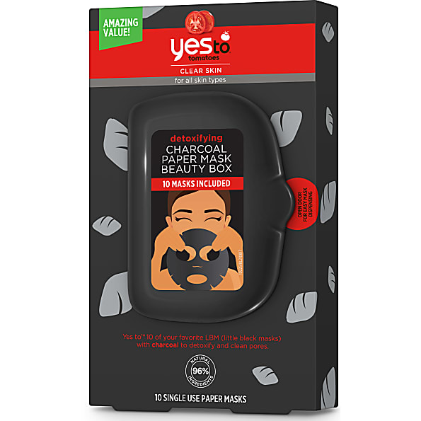 Yes to Tomatoes Masque Detoxifiant Papier Charbon de Bois - paquet ...
