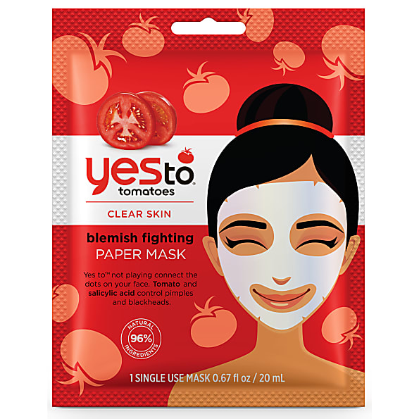 Yes to Tomatoes Masque en Papier Contre Imperfections - Usage Unique